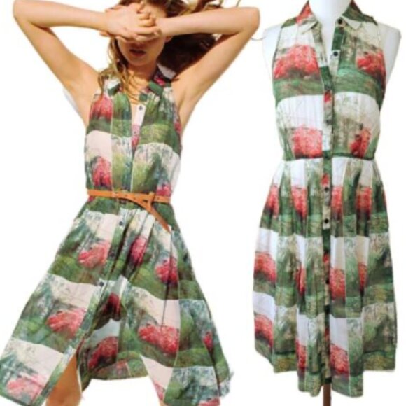 Anthropologie Sarah Ball Photography Sleeveless Dress - Picture 4 of 13